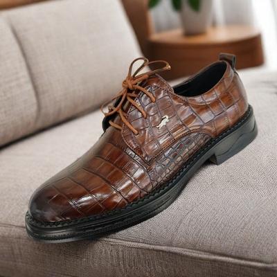 Leather Shoes Men's Business Dress British Style Men's Casual Lace-up New Versatile Groom's Wedding Men's Shoes