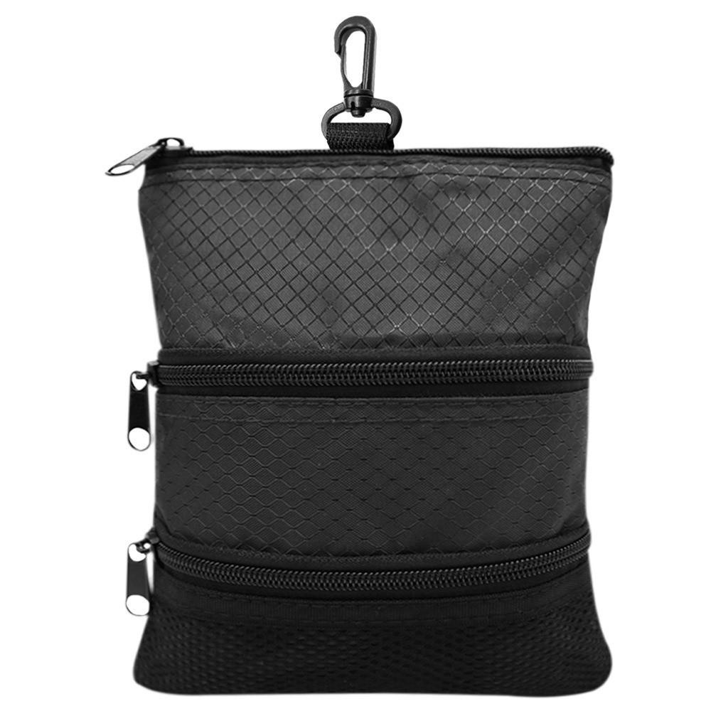 Portable Golf Storage Bag Three Layer Golf Pouch Accessories Carrier Golf Ball Bag Traveling