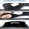 KEDAKEJI Black Dashboard Dash Board Cover Mat Carpet Compatible with 2007-2013 Chevrolet Silverado GMC Sierra