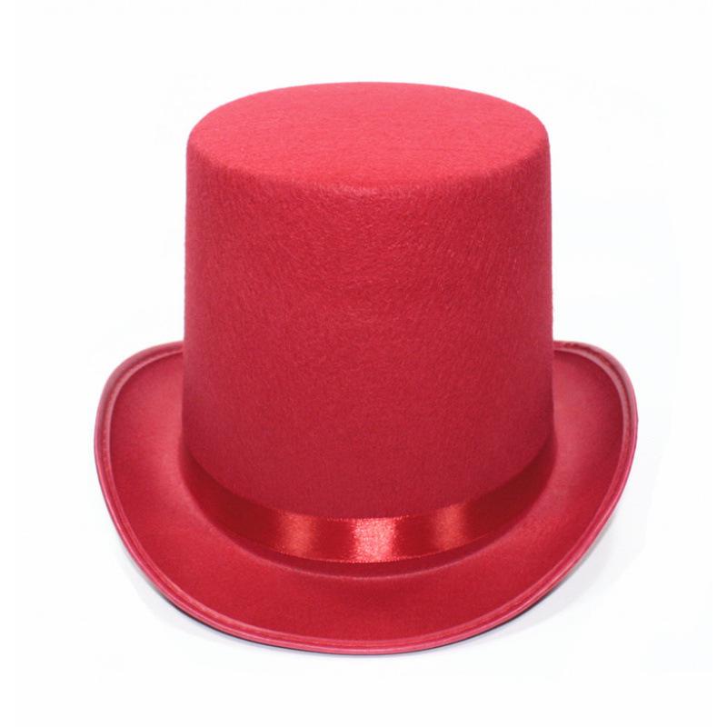 Elegant Green & Black Top Hat with Gold Powder for Adults & Kids, Unisex Magician & Jazz Style.