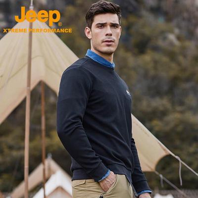 Men's Warm Fleece-Lined Casual Long Sleeve Top