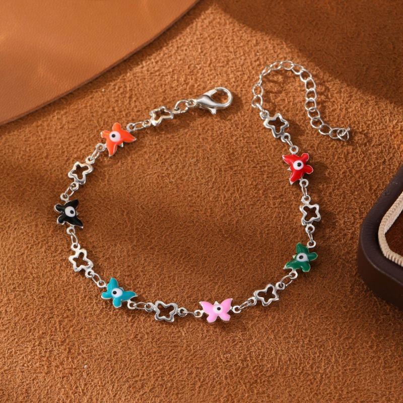 

Ближневосточный хит продаж, ретро браслет «глаз дьявола» с капающим маслом, модный универсальный гальванизированный браслет на ладонь и лодыжку «любовь»