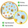 Spring Summer Bee Window Clings Honey Bee Static Glass Stickers Sunflower Honeypot Bee Removable Decals for Home Party Shop Glass Decor