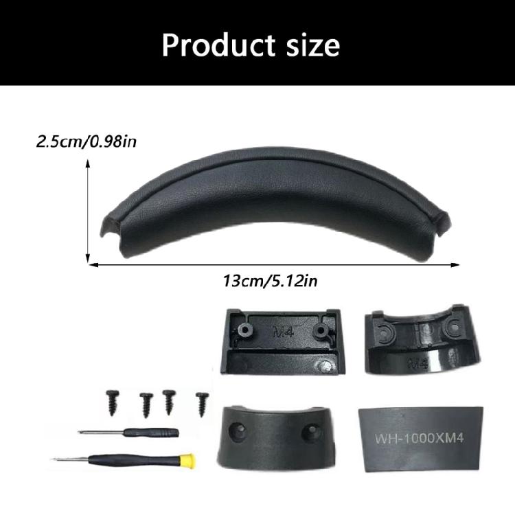 Soft Protein Leather Headband Replacement For WH1000XM4 Headphones Headbeam Pad Reduces Pressure On Head Long Time Use