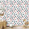 Birthday Balloons Wallpaper White and Blue for Living Room and Bedroom 50x1000