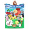 BFDI Inanimate Insanity Coperta Calda Morbida Confortevole Plaid Peluche per Arredamento Casa Picnic Flanella Copriletto Copri Letto