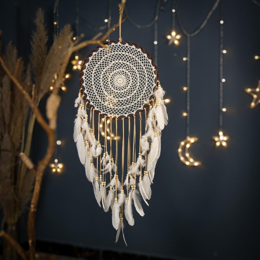 Bohemian Large Dream Catcher Handwoven Feather Dream Catcher Interior Decoration Dream Catcher