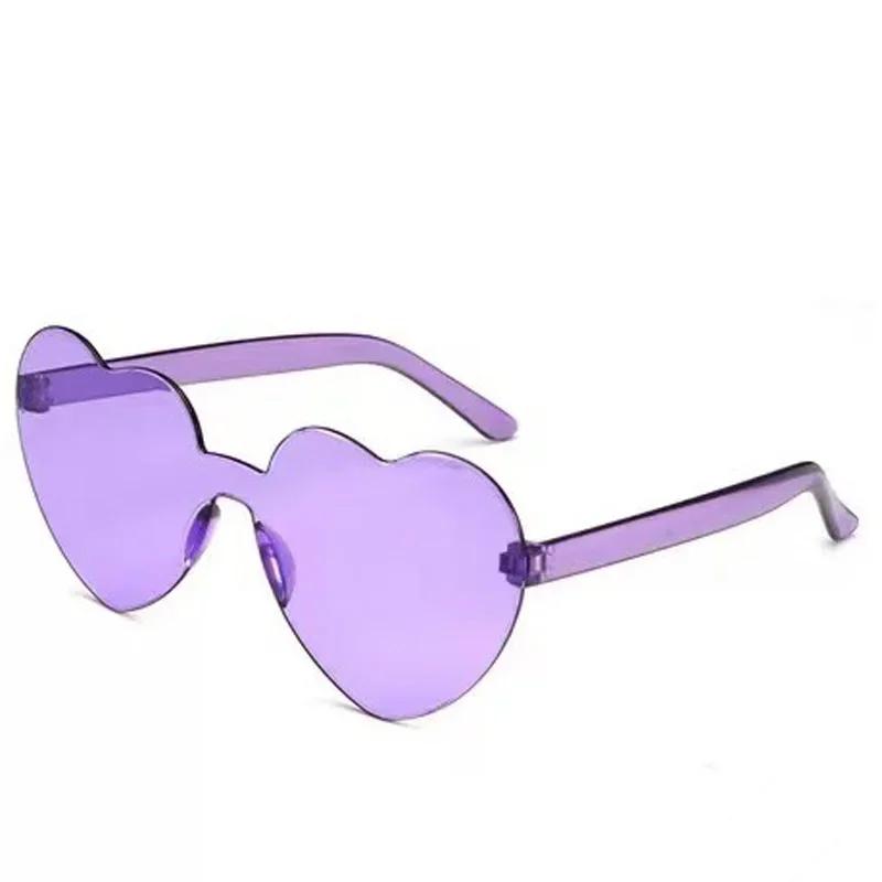 One Piece Love Heart Sunglasses Women Brand Designer Fashion Cute Sexy Retro Cheap Sun Glasses Red Female Sweet Eyewear Uv400