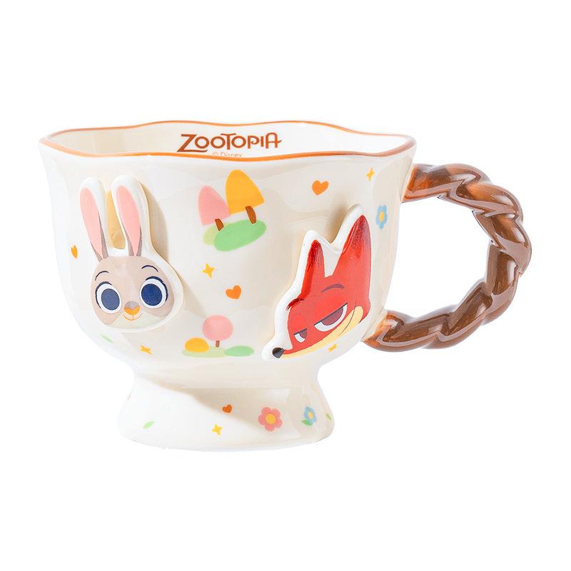 Zootopia Ceramic Mug Couple Water Mug Christmas Birthday Souvenir Mug Home Drinking Water Office
