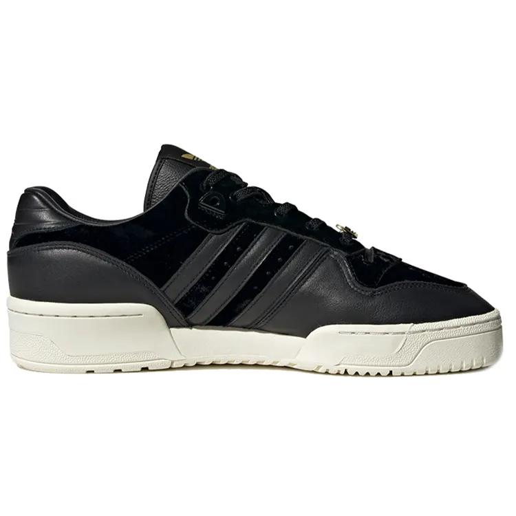 Adidas Rivalry Low 'Velvet Pack - Black' (Unisex) Core Black / Core Black / Footwear White Skate Shoes EH0181
