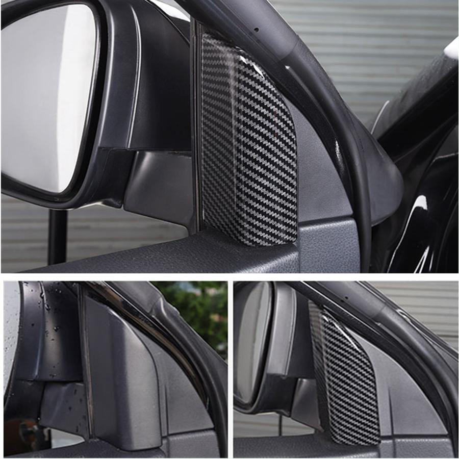 For Toyota Highlander 2017- Carbon Fiber Front door Decor Trim Cover 1pcs