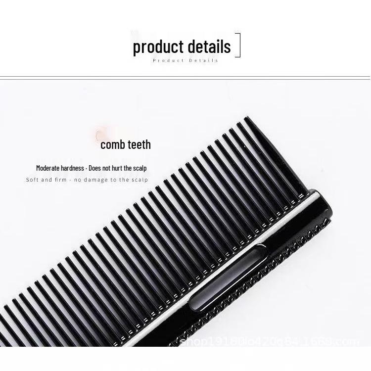 Anti-static Aluminum Tail Comb for Professional Hairdressing and Highlighting чёрный