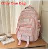 Mochila Estilo Niña Con Múltiples Compartimentos Y Material De Nailon Para El Aprendizaje Escolar