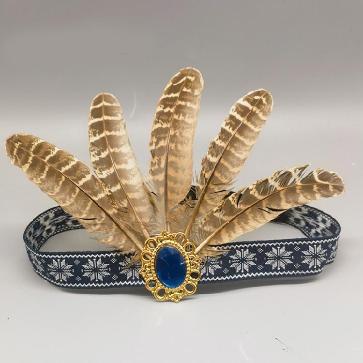 Elegant Feather Headband Cosplay Costume Ethnic Hairband For Adult Children Stage Props Accessories and Themed Parties
