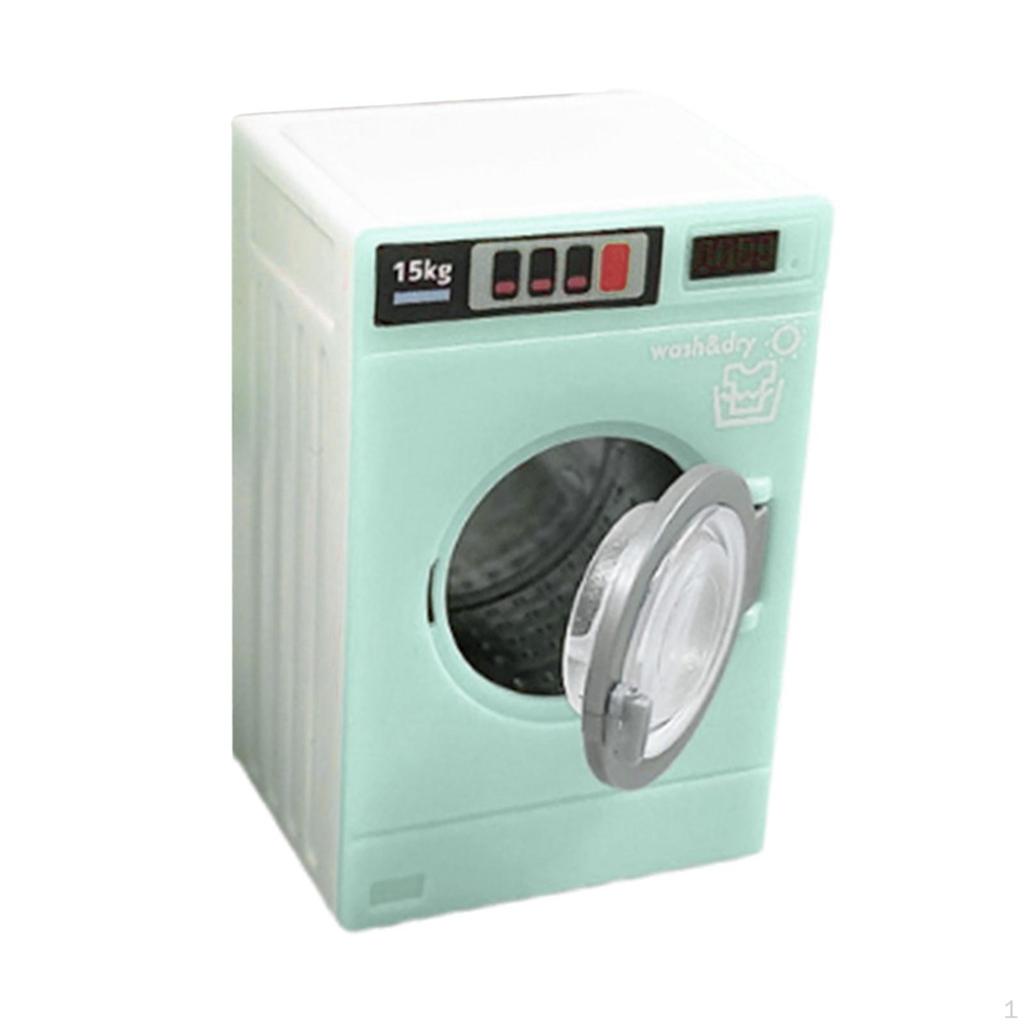 1/12 Washing Machine Toy Pretend Play Appliance Miniature Washer Model for Window Display