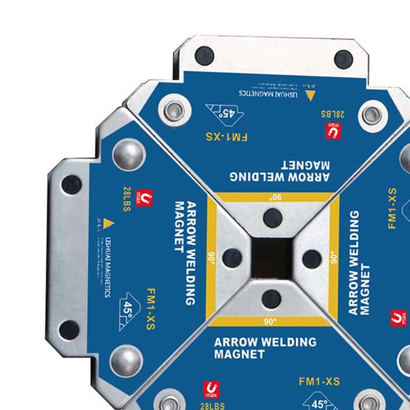 4pcs Magnetic Welding Fixer Holders Angle 45° 90° 135° Multi-angle Magnet Weld Positioner Ferrite Holding Auxiliary Locator Tool