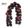Fall Seasonal Decorations Halloween Artificial Maple Leaf Vine Decor, Wall Hanging Garland Durable Festive Ornaments for Party Scene, Spooky