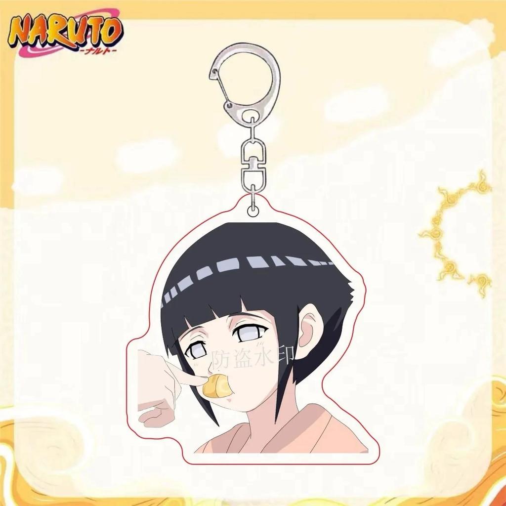 Anime Naruto Acrylic Keychain Accessaries Uzumaki Naruto Cartoon Keyring