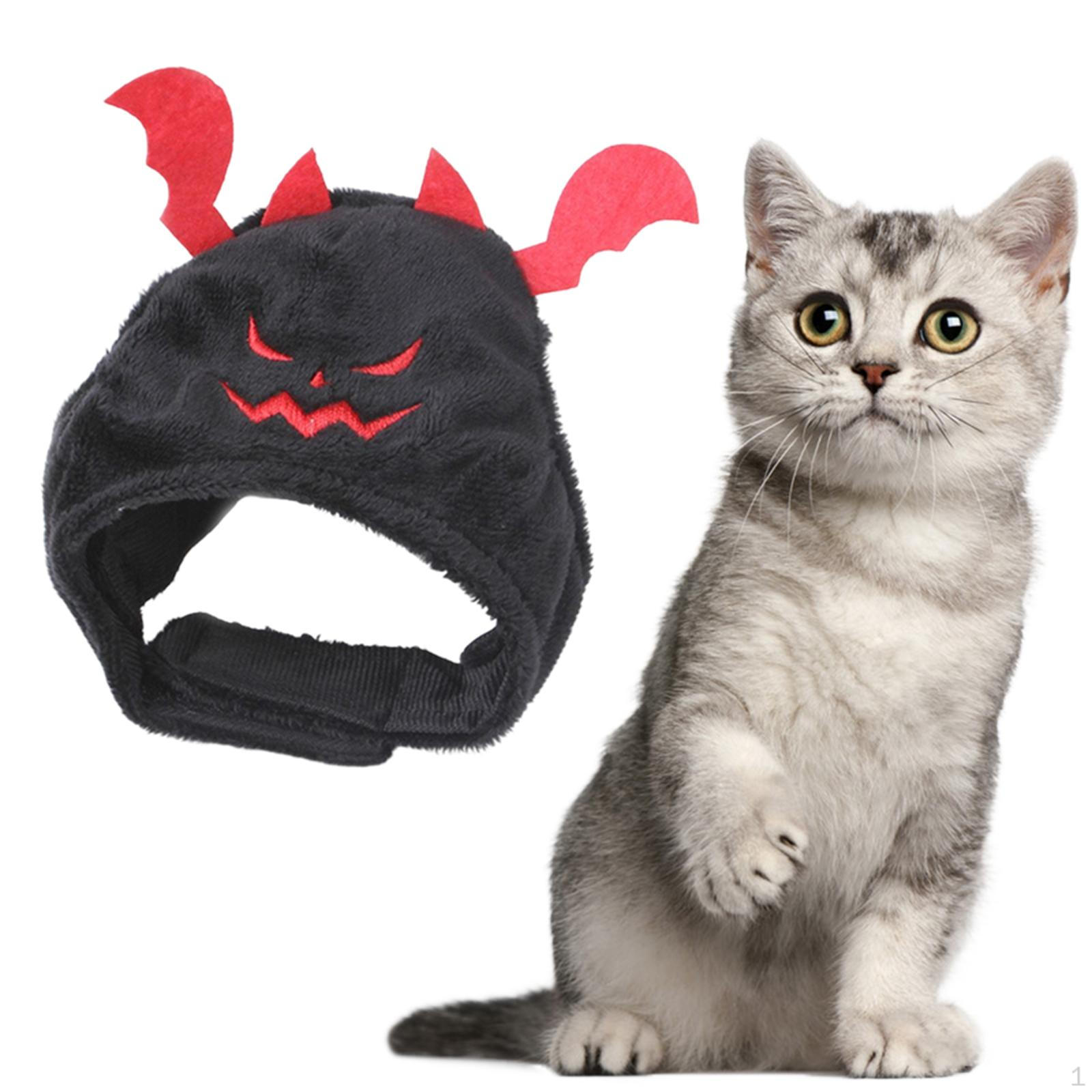 Hat, Pet Headgear Headdress, Head Accessory Headband, Dress up Soft Halloween Hat Costume, чёрный
