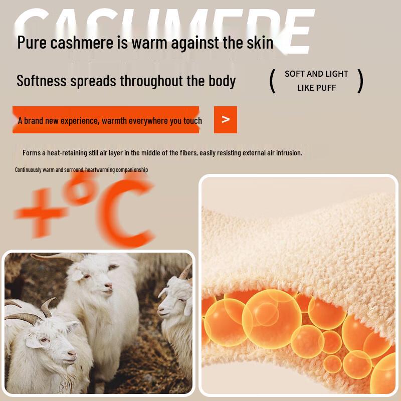 Hengyuanxiang Men's Pure Cashmere Pullover Sweater