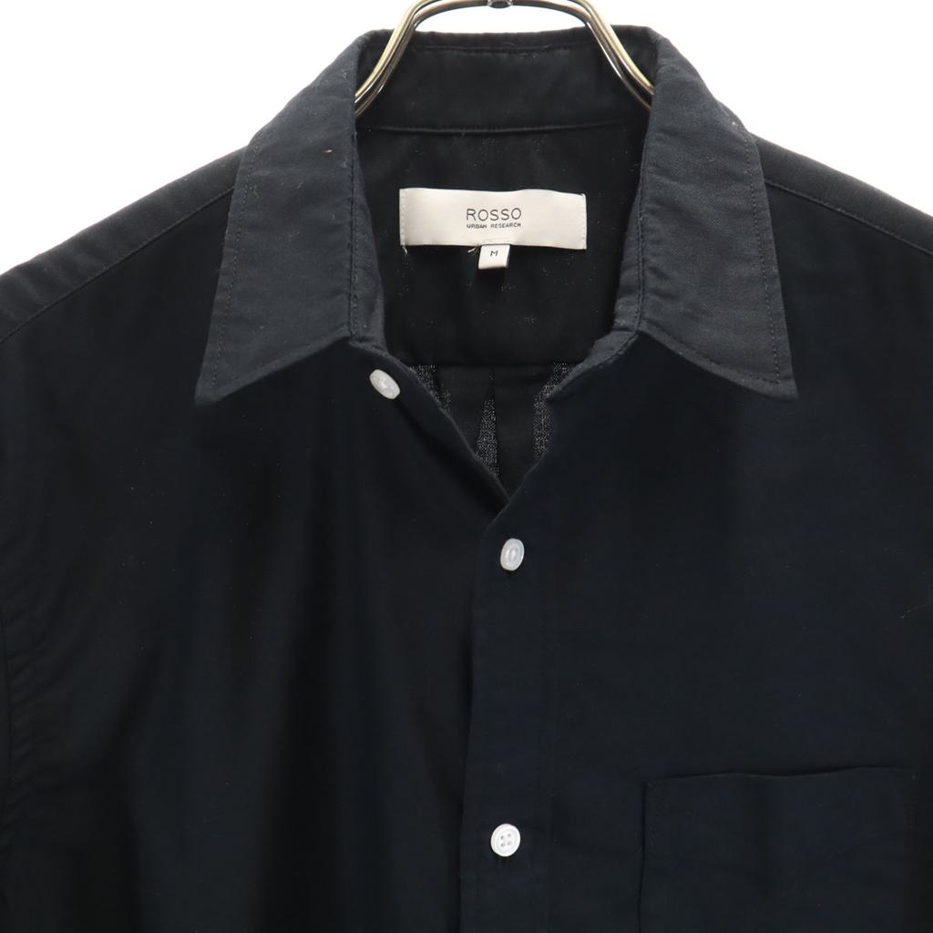 URBAN RESEARCH ROSSO Kurzarmhemd M schwarz Herren Gebraucht