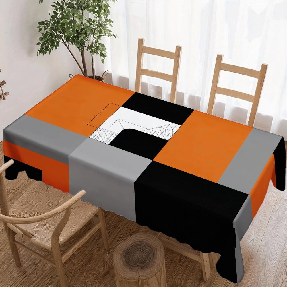 Geometrisch Abstract Rechthoekig Tafelkleed voor Tafeldecoratie Keuken Eetkamer Waterdicht Herbruikbaar Tafelkleed voor Tafel Feest Picknick 100x160cm