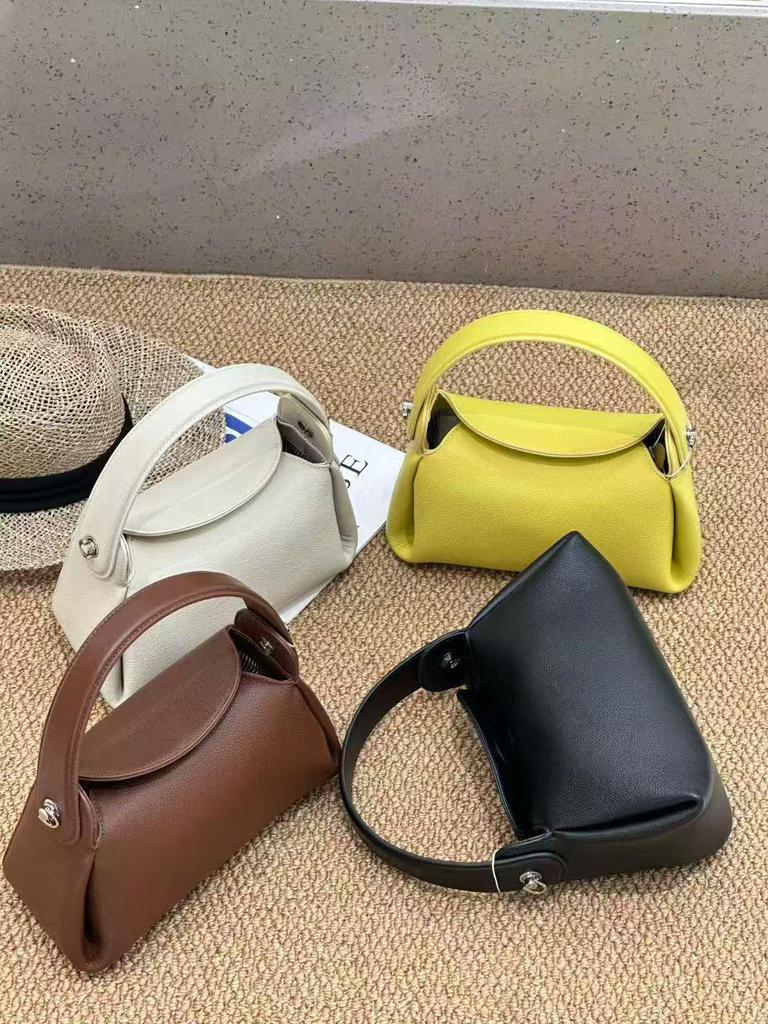 2025 Women's Versatile Genuine Leather Handbag: First Layer Cowhide, High-End Fashion Shoulder Bag, Cigarette Case Style