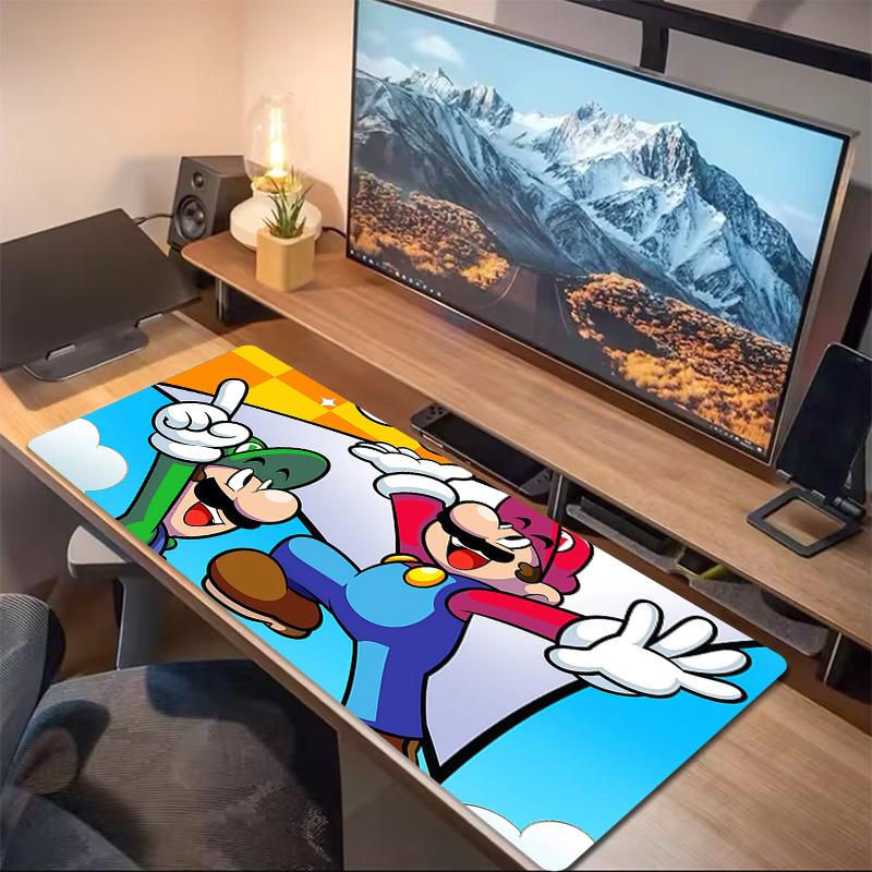 Super Mario3 Print Cushion Non-slip Laptop Tablet Big Mousepad XXL Mat Mini PC Playmat With Lock edge