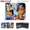 Portfel zapinany na zamek Dragon Ball Z z nadrukiem anime, krótki uchwyt na karty, kolorowa, przenośna portmonetka dla studentów, mężczyzn, kobiet 1 szt.