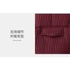 Women's Wine Red Quilted Puffer Jacket Stand Collar Loose Warm Winter Coat