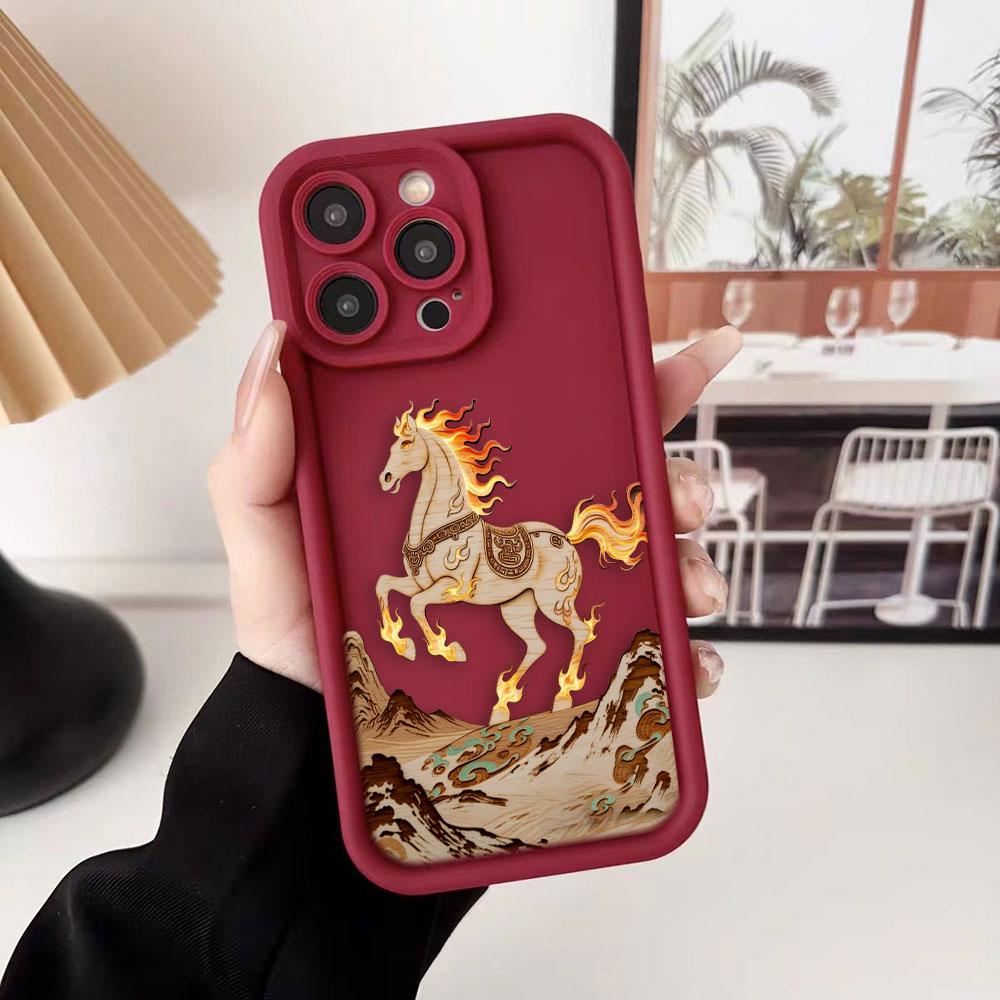 Happy Year Of The Horse Cover Phone Case For HONOR 400 90 Lite 300 200 70 50 20 10i 9X 8X PRO 5G Silicone Case DIY Shell Funda