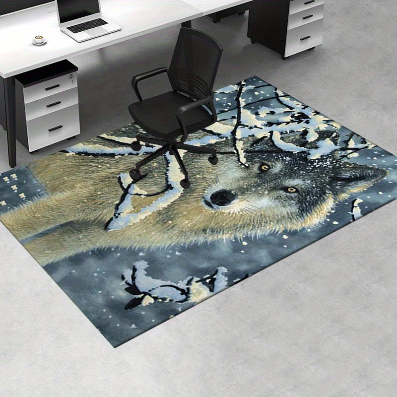 Office Carpet Winter Wolf Design, Sofa Rug, Chair Mat Protection