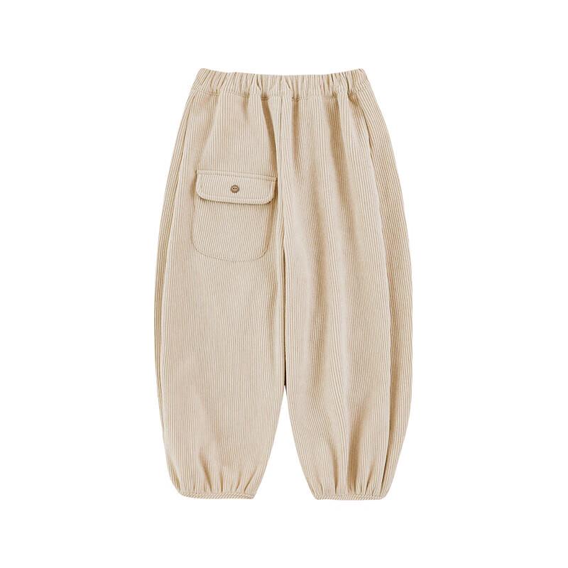 Yoyou Boys  Fleece Lined Retro Corduroy Winter Pants 110