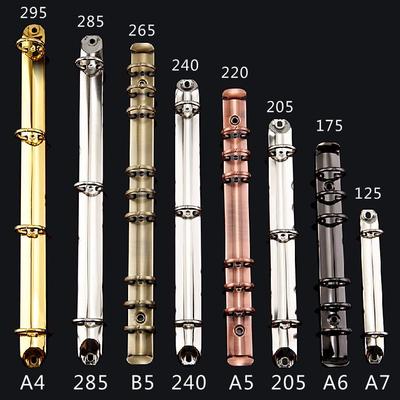 Loose Leaf Binder: A4, A5, A6, A7, B5 Metal Notebook Clips