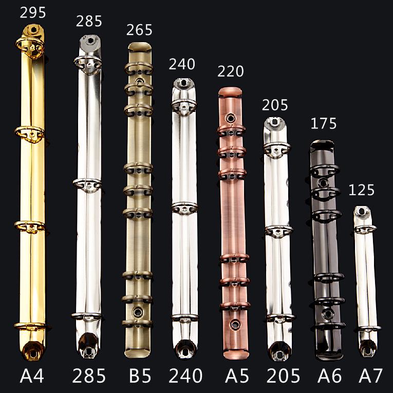 Loose Leaf Binder: A4, A5, A6, A7, B5 Metal Notebook Clips