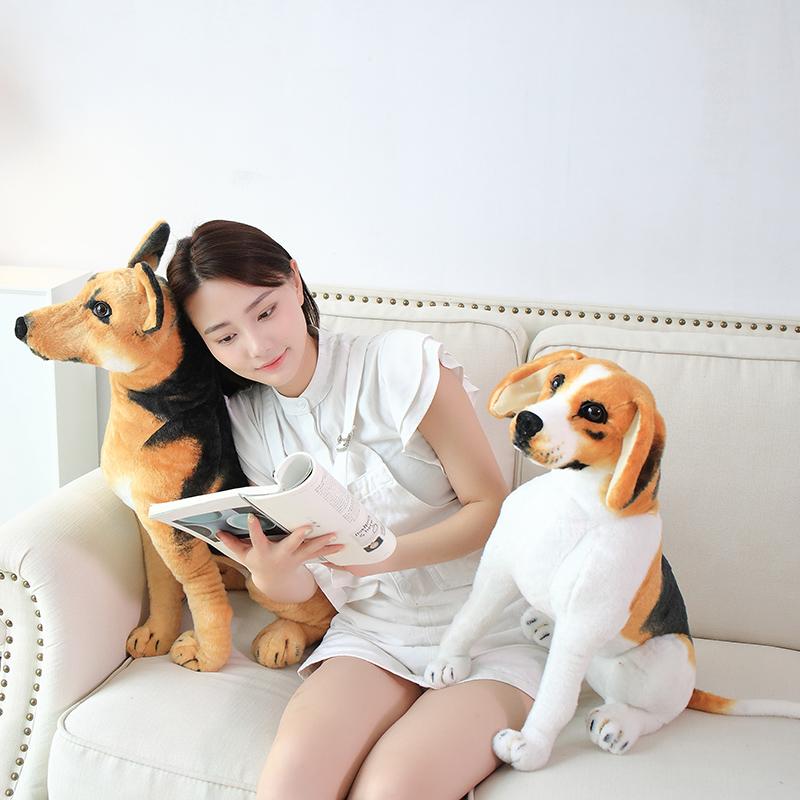Stuffed Animals Plush Dalmatian Dog Toy Lifelike Wolfhound Puppy Toy Realistic Kids Decor Toys Gift For Children Pet Shop Mascot