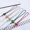 Handwoven Mobile Phone Lanyard & Keychain Charm with Wenchang Knot, Double Link Knot, USB Drive Ornament & Anti-lost Rope