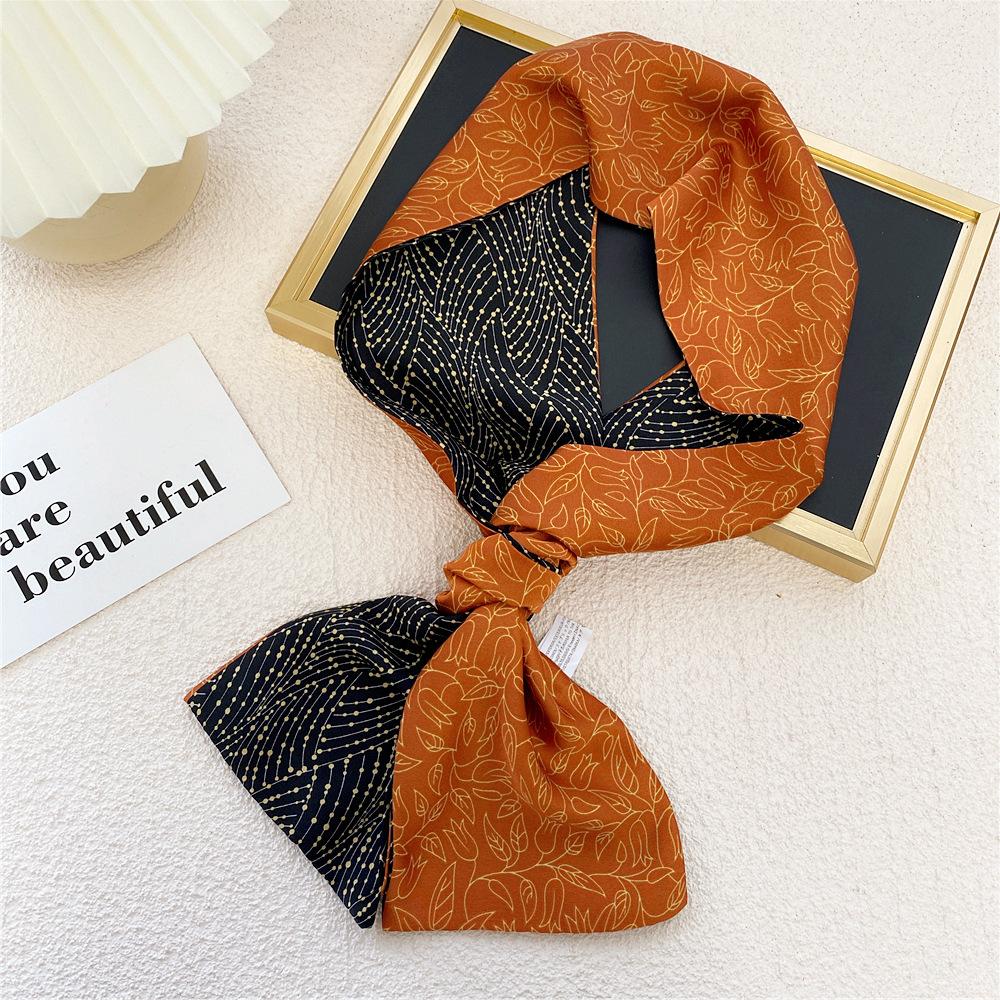 New Scarves Silk Scarves Women'S Spring And Autumn Season Long Decorative Professional Scarves Summer Thin Styles Paired With Shirts Stylish