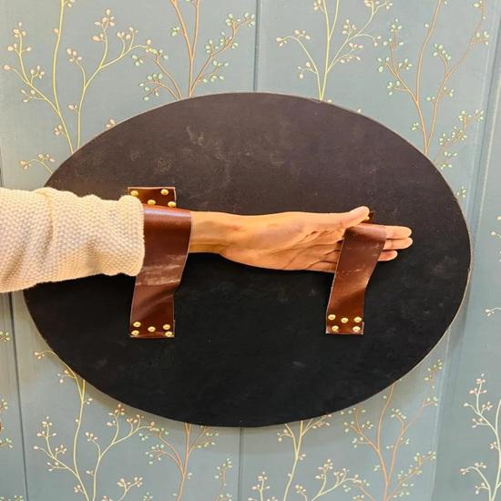 Keltisches Wikinger-Schild Handgefertigt Holz Nordisch Rundes Schild Wanddekoration Heimdekoration