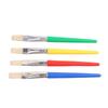 Oil Painting Brush Set - 4 Pcs: Plastic Handle, Hog Bristle, Nylon Board, Watercolor Brushes for Kids' Art Supplies