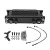 Motorcycle Oil Cooler Kit, Engine Oil Cooling Radiator, Oil Cooling Radiator System Kit, Aluminum 4-Row High Efficiency Replacement, for Monkey 125 50