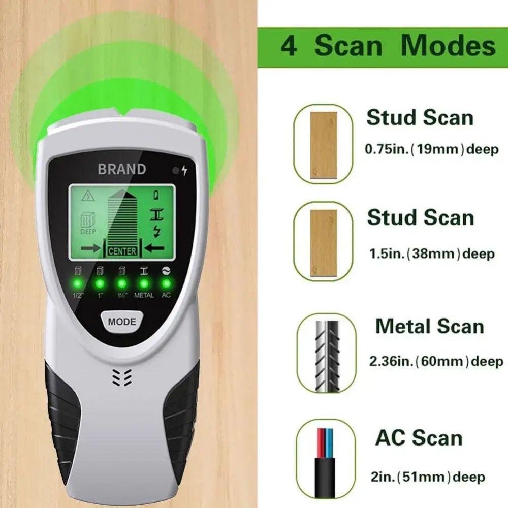 LED Display Metal Detector for Studs Accuracy Wall Stud Finder Metal/Wood/AC Live Wire Detection