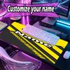 Custom Name Personalized Borussia Dortmund Pattern Mousepad, Laptop PC Desk Mat, Decorative Desk Mat for Home Keyboard Pad Gift