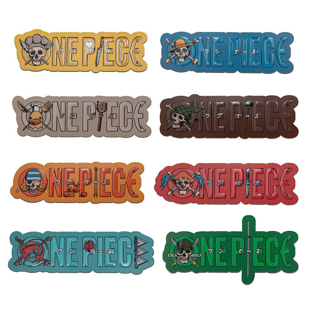 1 Set One Piece Offiziell lizenziert Steckbriefe Titelsequenz Kühlschrankmagnete für Spind Dekorative Legierung Magnetische Verzierungen