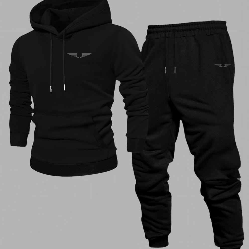 Men s Hooded Sportswear Fashionable Street Style Long Sleeved Top Autumn and Winter New Men s Clothing S