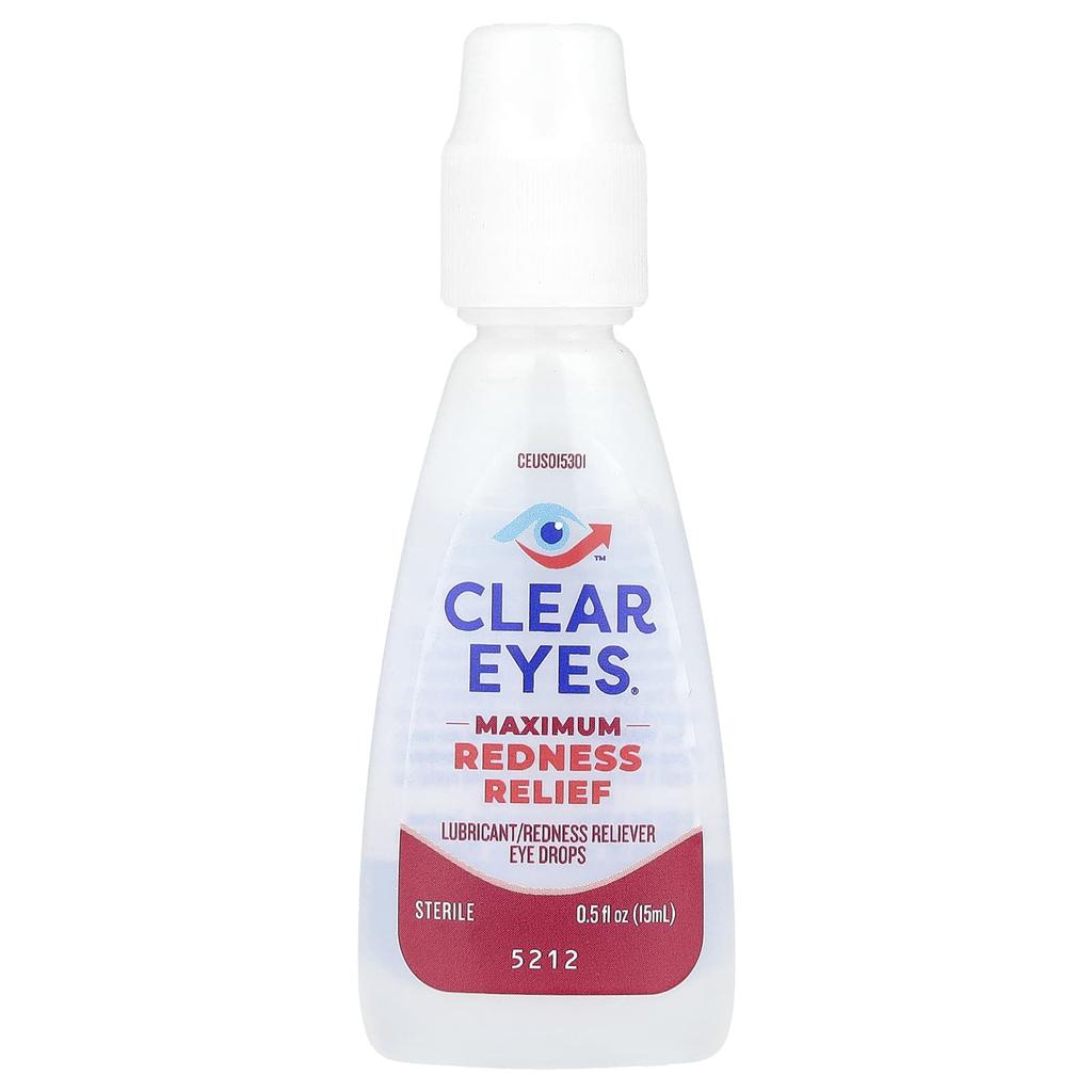Maximum Decongestant, Lubricant/Decongestant Eye Drops, 15 mL (0.5 Fl Oz)
