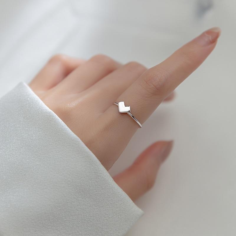 Love Opening Ring, Unisex, Personalized, Exquisite, Fashionable and Versatile, Suitable for Men's and Women's Jewelry, Rings and Jewelry