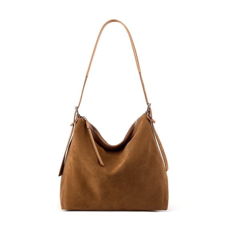 

New Suede Women s Shoulder Bag, High-end Casual Large Capacity Women s Handbag, Leather Soft Commuting Armpit Tote Bag