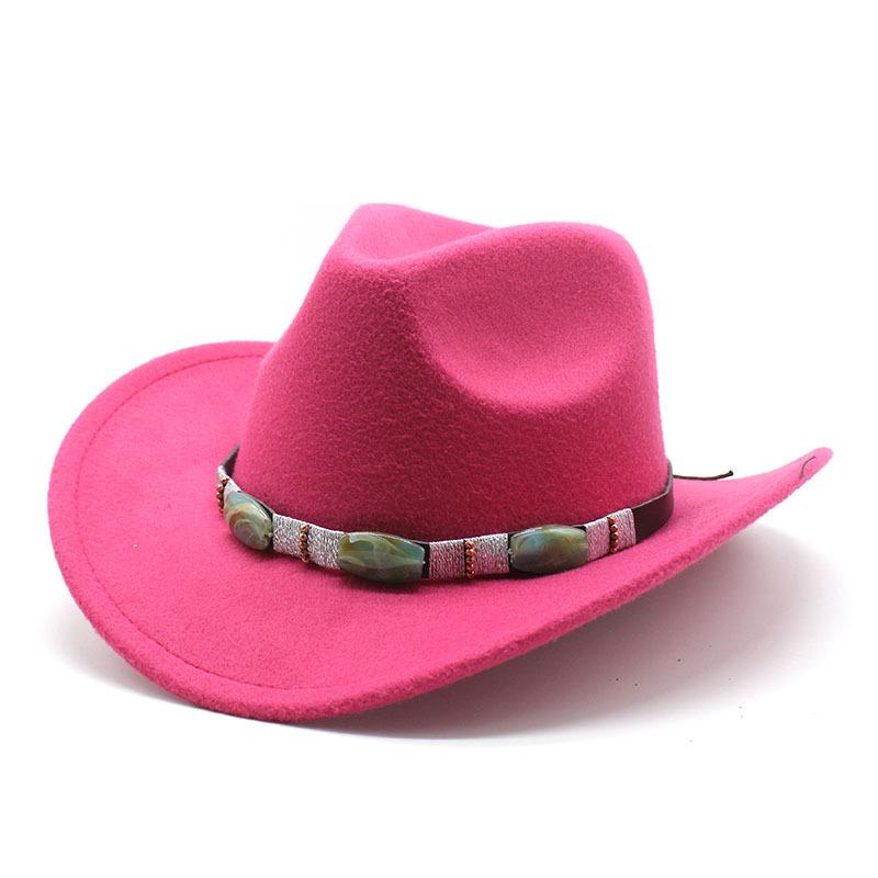 Wind Minority Style Accessories Woolen Western Cowboy Top Hat Men'S And Women'S Couple Hat
