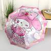 1pc My Melody Automatic Umbrella Durable Iron Frame & Plastic Handle, Gift for Men & Women, Sturdy Construction, Best for Christmas, Helloween, Playfu